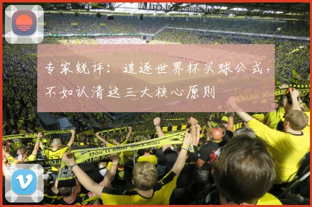 专家锐评：追逐世界杯买球公式，不如认清这三大核心原则